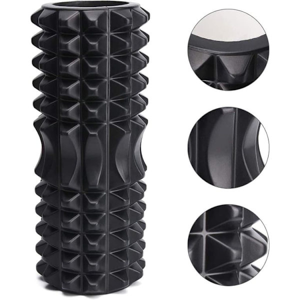 Foam Roller / Foam Roller Massage - Träning (Svart)