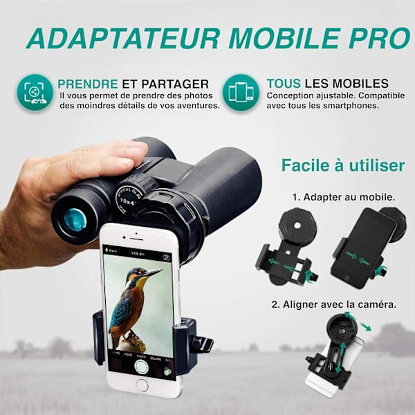 Phone Adapter Pro for Binoculars, Monoculars, Telescopes and Microscopes