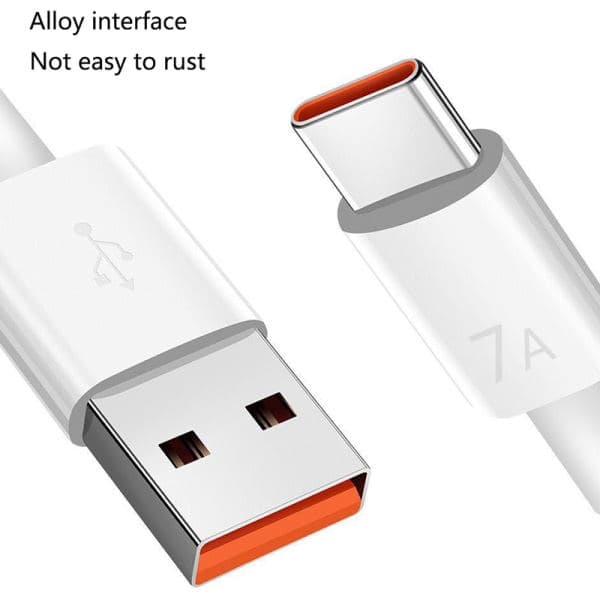 6A 66W C-tyypin USB-kaapeli, supernopea latauskaapeli 2m
