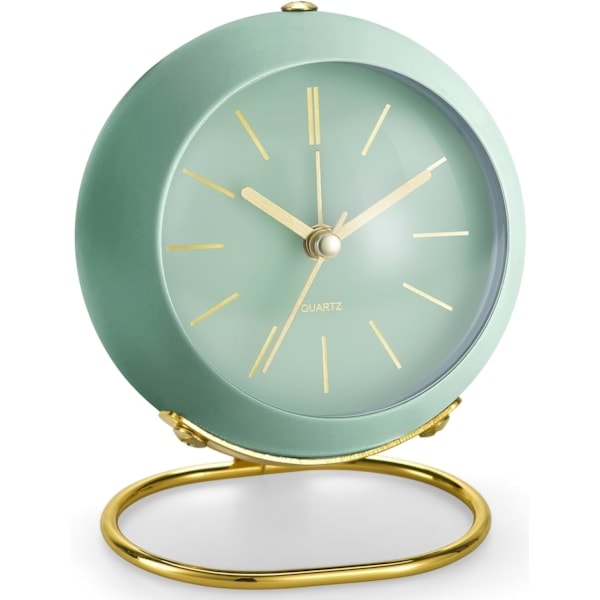 [QD] Retro Analog Väckarklocka Tyst med Nattlampa, Tyst, Lätt att Använda och Högt Alarm, Present till Mamma på Mors Dag