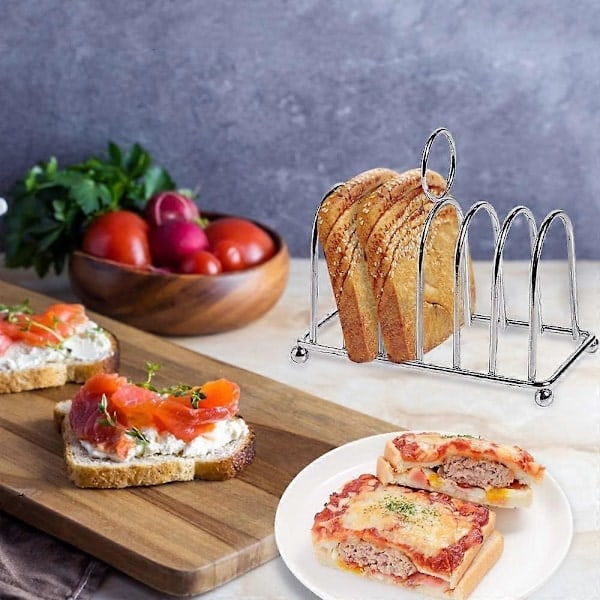 \"QD\" Rustfri Hesteskoformet Brødrister Display Hjemmekøkken Rister Udendørs Camping Picnic Brød Ristestativ Hjem Udendørs Køkken