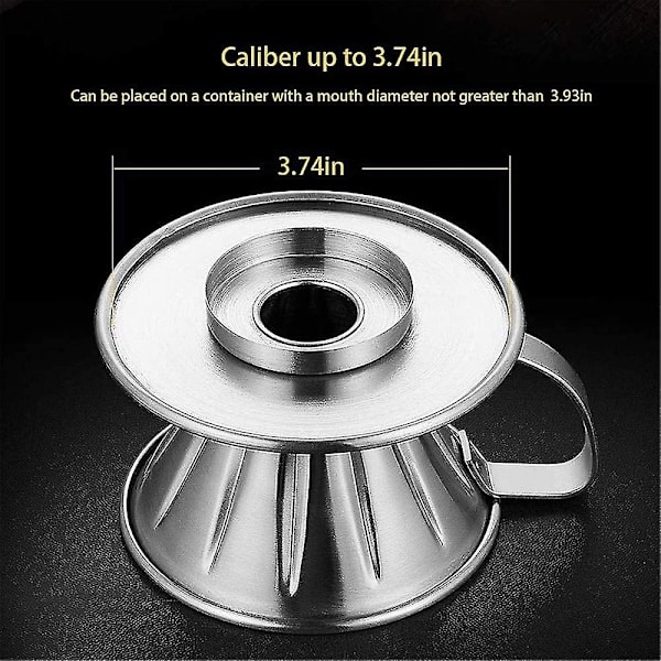 QD-Kaffefilterholder i rustfritt stål, gjenbrukbart dryppkaffefilter gjenbrukbart kaffefilter drypp