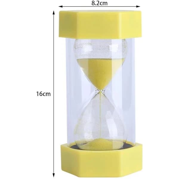 Sandtimer (3 minutter gul) 3/10/20/30/60 minutters Timer Ur