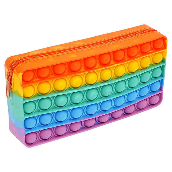 Pop Pennfodral, Skolmaterial Pennfodral Bärbar Pappershandel Sensorisk Silikon Bubbla Fidget Leksak