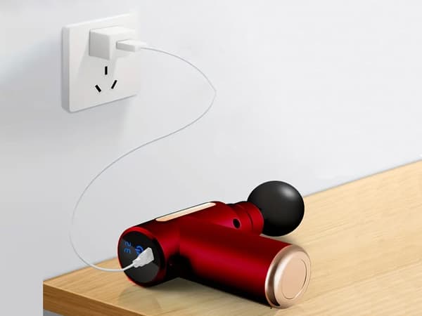 Hierontapistooli / Lihaspistooli / Massage Gun - Langaton Röd red