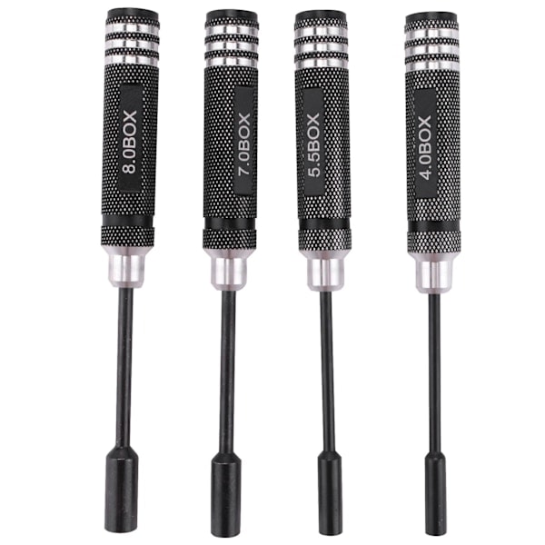 \"QD\" 4stk Sekskantmuttertrekker Skrutrekker Verktøysett for RC Helikopter RC Båt Rc, Metall 4.0/5.5/7.0/8.