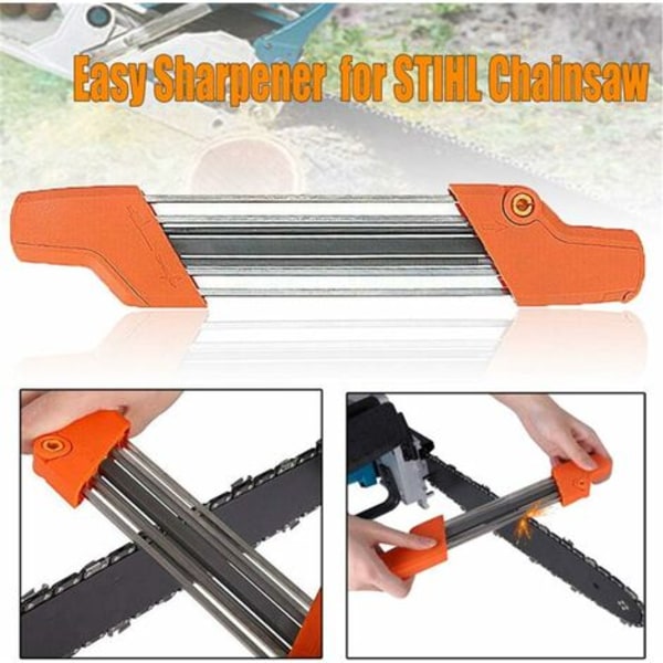 #QD#i 1 Easy File moottorisahan teroitin 3/8\"/4,0 mm, moottorisahan jako Nopea hampaan teroitussarja kahvalla, sopii kaikkiin merkkeihin Chiansaw 3/8\" jako Chian