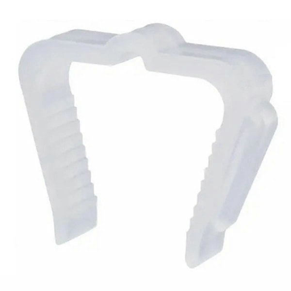 50 st Julgransljusfästen 1 5/8 tum Fascia Boards Clips Väderbeständig Plast Utomhus Julbelysningsklämma