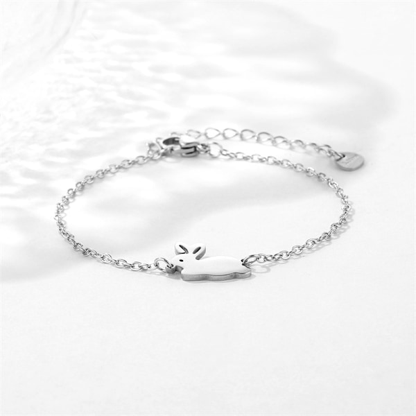 QD-Påskhare - Armband för kvinnor, Justerbar längd, Kaninarmband