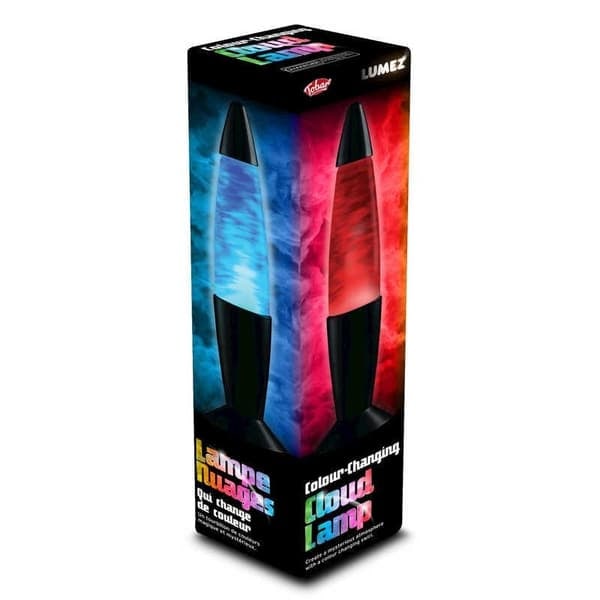 Molnig LED-lampe / Lavalampe - Fargeskiftende - 37 cm_QQ