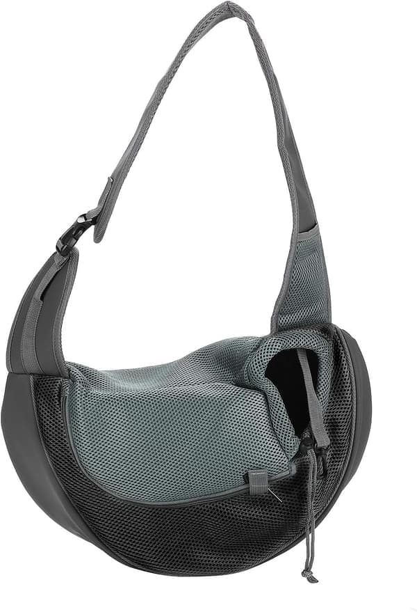 Håndfri hundebur med ventilerende nettingdesign, egnet for små dyr (<4,5 kg)