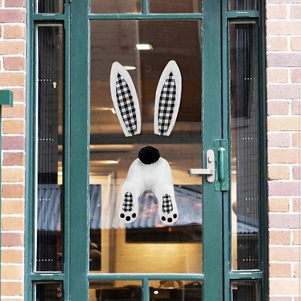 Rabbit Butt for Wreath, Easter Wreath Decorations, Easter Outdoor Hanging Welcome Sign Wreath Attachment