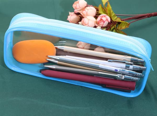 4-pack Transparenta Kosmetikväskor med Dragkedja, PVC, för Toalettartiklar/Konstmaterial