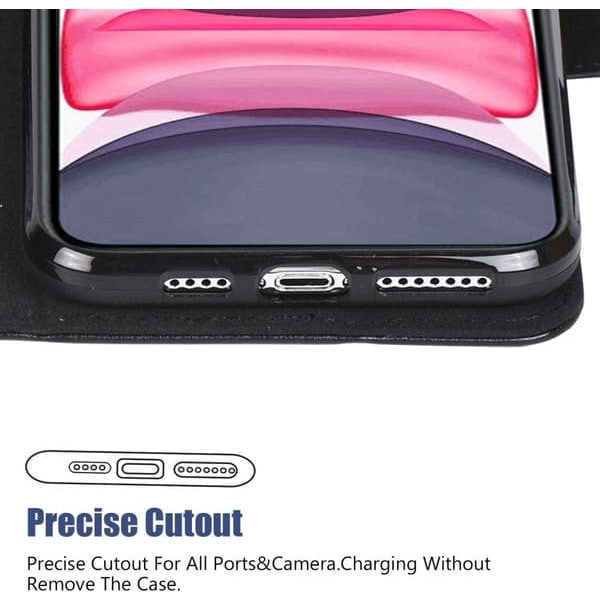 iPhone 11 skal/fodral med kortfack Svart_qq