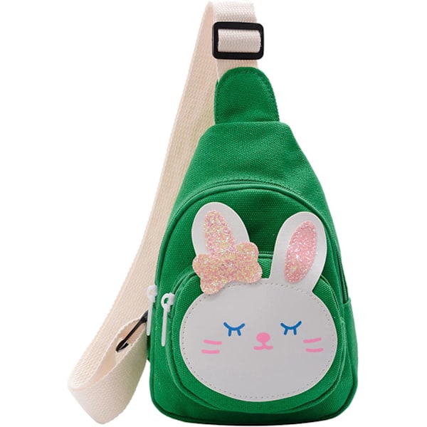 (Grön) Kanin Crossbody Väska Axelväska Bröstväska Liten Ryggsäck Liten Crossbody Väska Kawaii Väska Kawaii Ryggsäck Slungväska