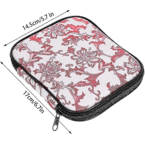Virknålsset 16 st med Portabelt Fodral för DIY Handstickningskonst för Älskare (Blå) - Pink_QF