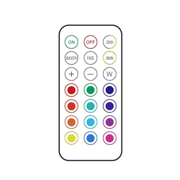 Genopladelige LED-spots 13 RGB farver 3-pak Hvid_qq