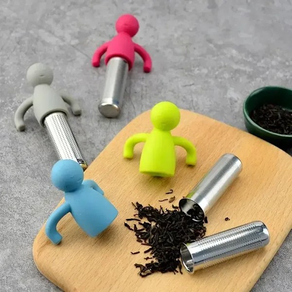 QU.Creative Te-infusionssil Sil Tepåsar Infusionsfilter Krydda För Te Bryggning Diffuser Tesil Te Maker Tillbehör