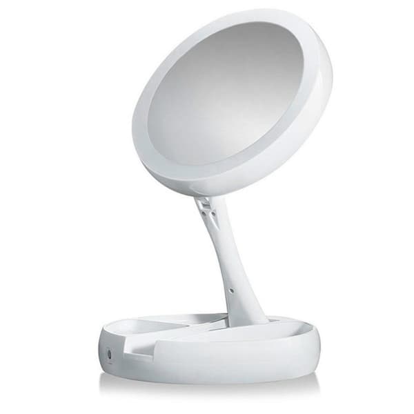 Makeup-spejl med LED-lys Vit white