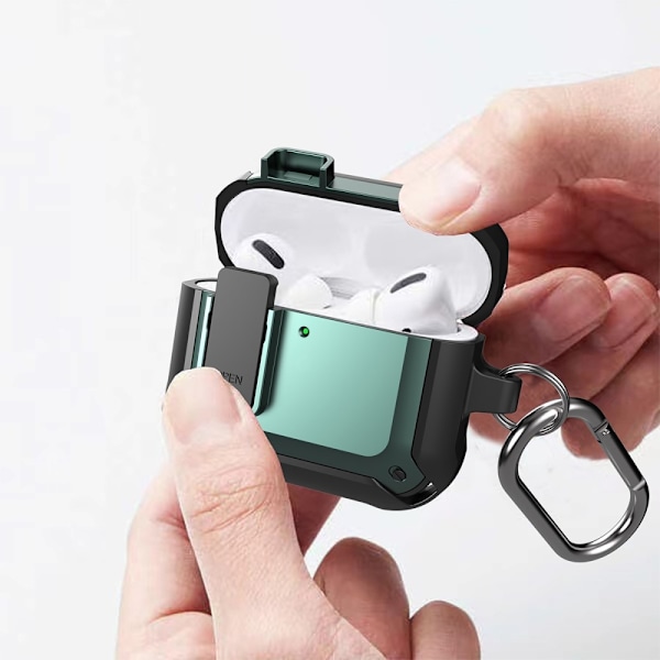 AirPods 4 Skal Stöttåligt Hybrid Armor Blå_qudddd