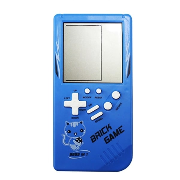 QD-Klassisk Tetris-spil med byggeklodser, puslespil, håndholdt spillekonsol med indbyggede 23 spil til børn og voksne