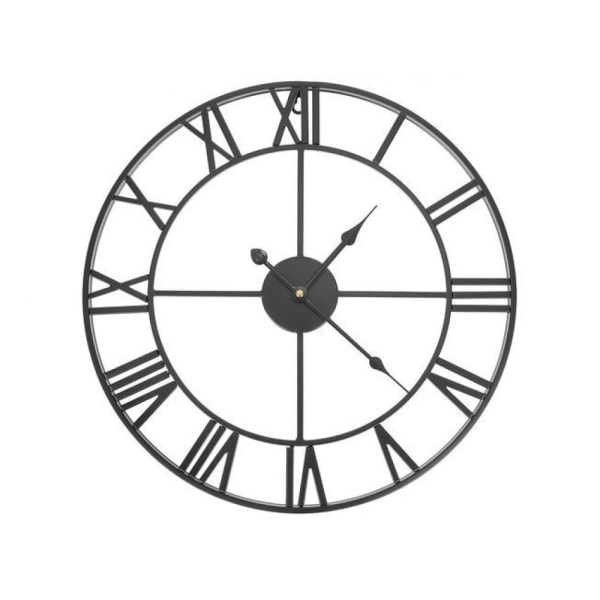 [QD]TG Veggklokke Retro - Svart