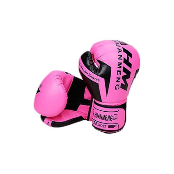 QD-SQCLV Boxhandskar i Läder för Träning för Barn, Tonåringar och Kvinnor - Rosa - 6OZ