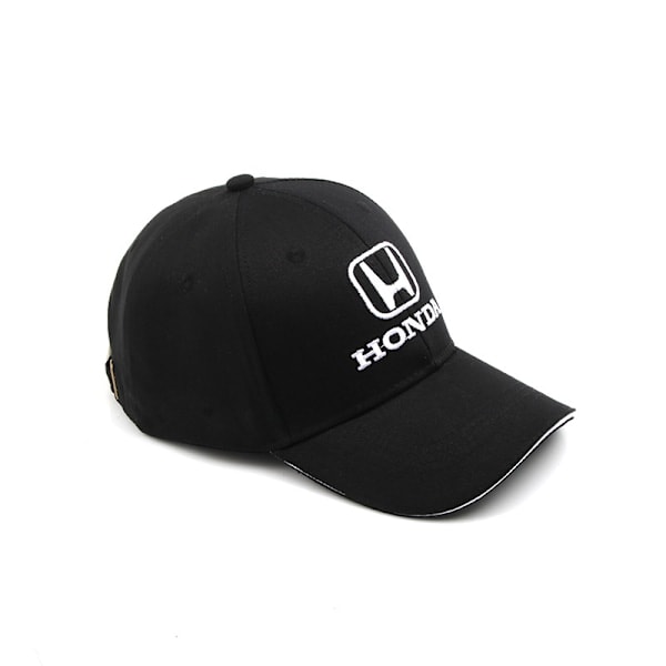 QD-Honda Team Racing Keps med Broderad Skärm - Svart
