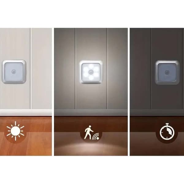 Selvklæbende LED Natlampe med Bevægelsessensor_qq