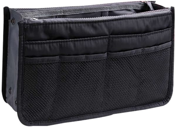 Håndtaske Organizer Opbevaringstaske, til Tasker, 13 Rum, Nylon, Sort