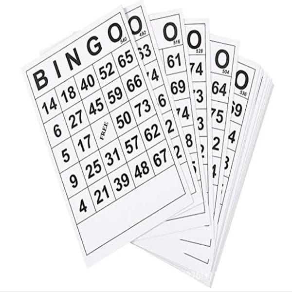 60 unika bingobrickor BINGO-kort digitala för barn