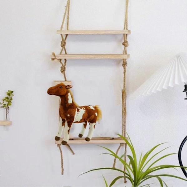 \"QD\" Amerikansk Pintohest 40CM/15.74IN. Ben som kan bøyes, barnebursdagsgave for barn 3-12 år gamle, hjemmeinnredning, plysjleketøy
