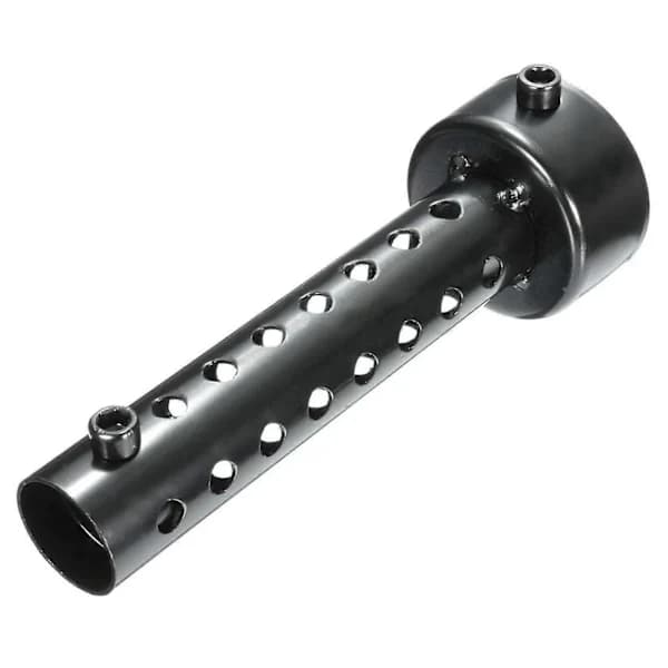 2x Universal Motorcykel Udstødningsrør Lyddæmper Killer Silencer 48mm Sort