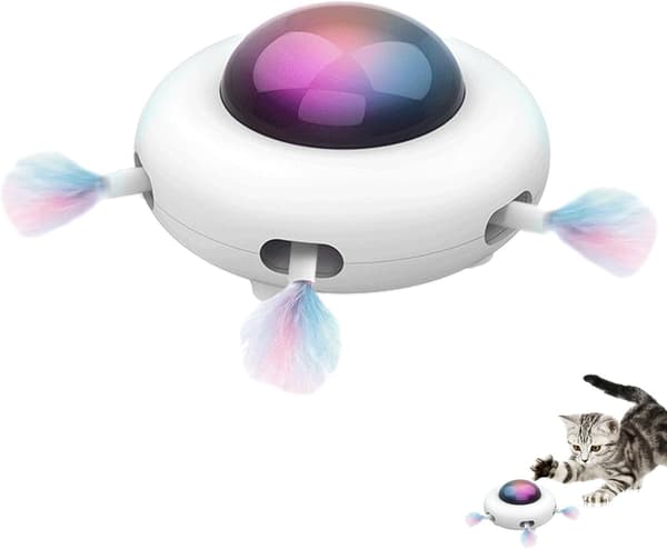 Katte legetøj - UFO - Smart kattelegetøj - Lille kat - 1 stk
