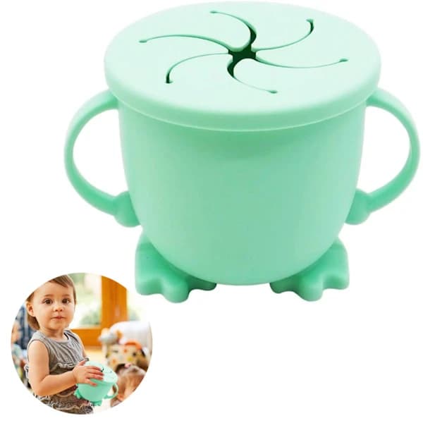 Snackkop, Snack Catcher 200 ml Mikrobølgeovnskop, Silikone