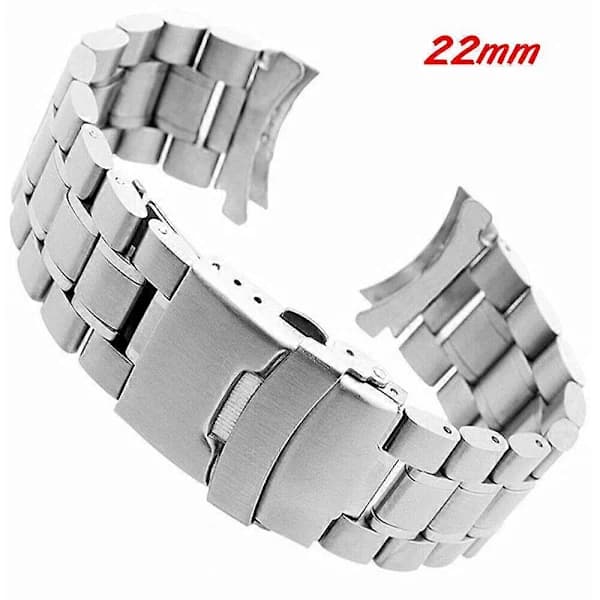 Solid Rustfritt Stål Armbåndsur Band Spenne Erstatning 20-22mm
