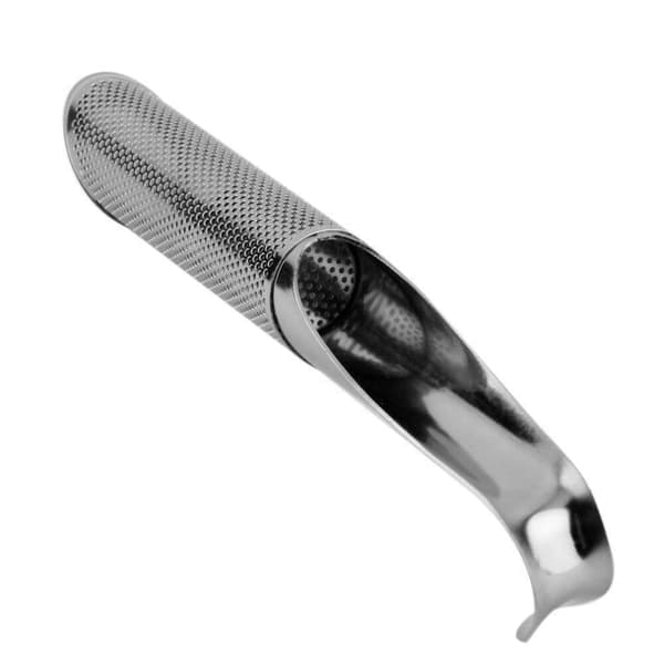 /QD/ Pitkulainen teesiivilä ruostumattomasta teräksestä - 15 cm