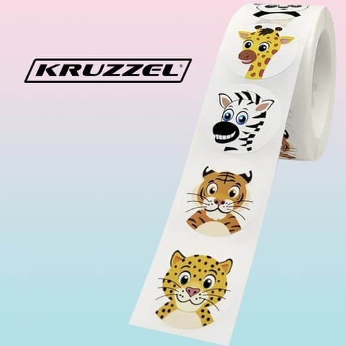 Klistremerker for barn - Dyr - 500 stk 70