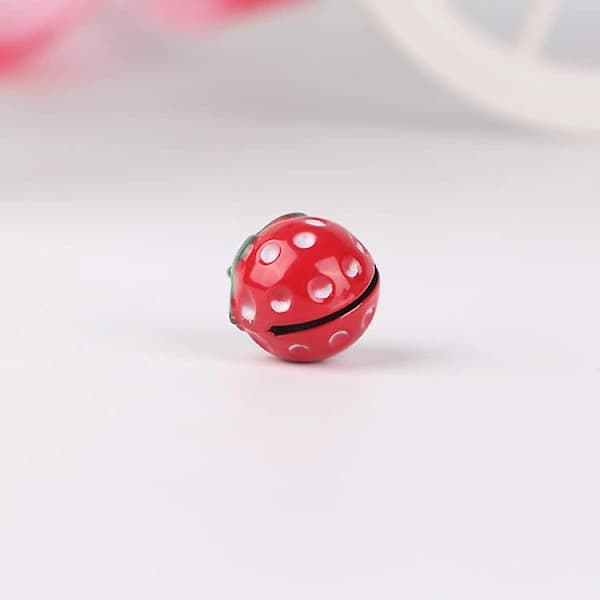 10 st söta mini rosa klockformade jordgubbskoppar Jingle Be