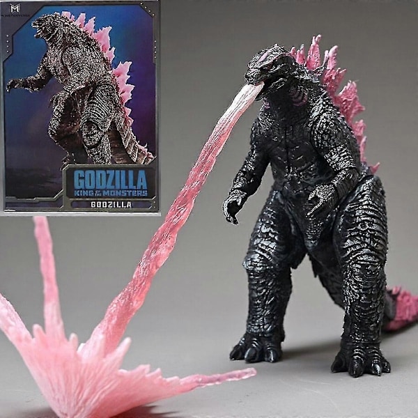 QU/Neca 2024 Godzilla vs Kong: Empire Filmen Brændende Godzilla Actionfigur Legetøj Godzilla Titan Monster Samlermodel Børn Kreativ Gave Pink