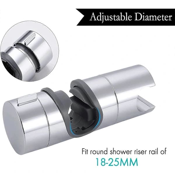 Dusjhode Klemme Stangholder, Hånddusjfeste Justerbar Erstatning (18-25MM)