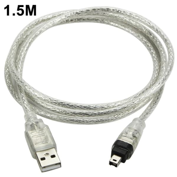 USB-han til Firewire-stik til mini 4-benet til Firewire-adapterkabel til periferiudstyr, der kun er kompatibelt med denne type adapter