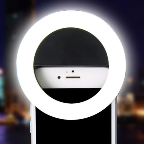 Selfie Ring Light Led Smart Lys 3 tilstande Dæmpbar USB