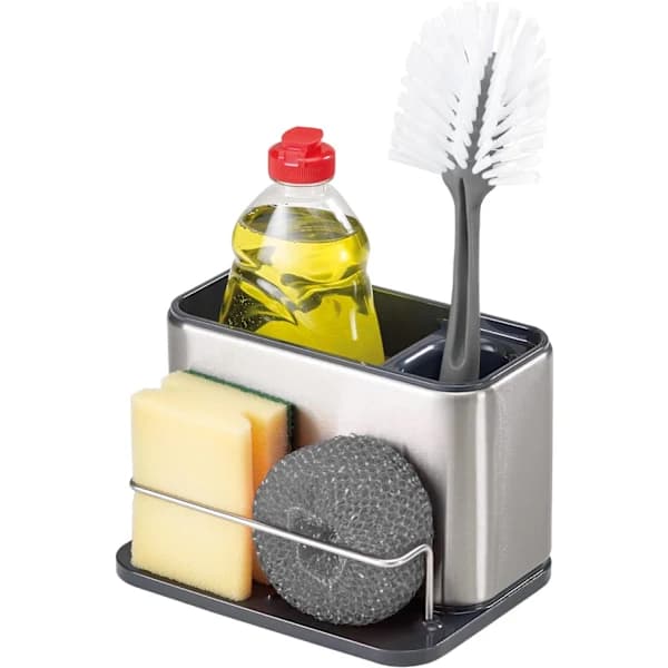 Oppbevaring/Organisator for vask, svampstativ, børste og oppvaskmiddel