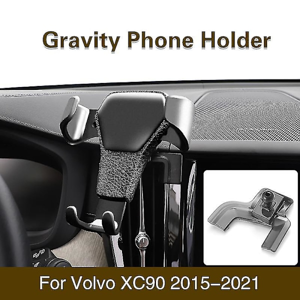 Telefonholder for Volvo Xc60 Xc40 Xc90 S60 V60 S90 Gps Stativ Bil Gravityfeste Biltelefonholder Biltilbehør_qudddd color