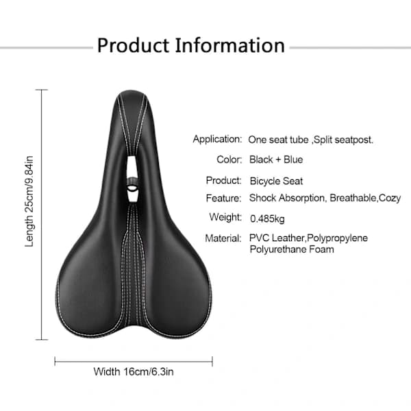 ##/Pyörän Satula Geeli Mukava Ergonominen Trekking Memory Foam MTB Pyörä##/(qb)