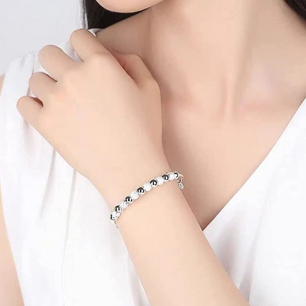 [QD] 925 Sølv Angstlindrende Armbånd til Kvinder Perlespinner Armbånd Armbånd
