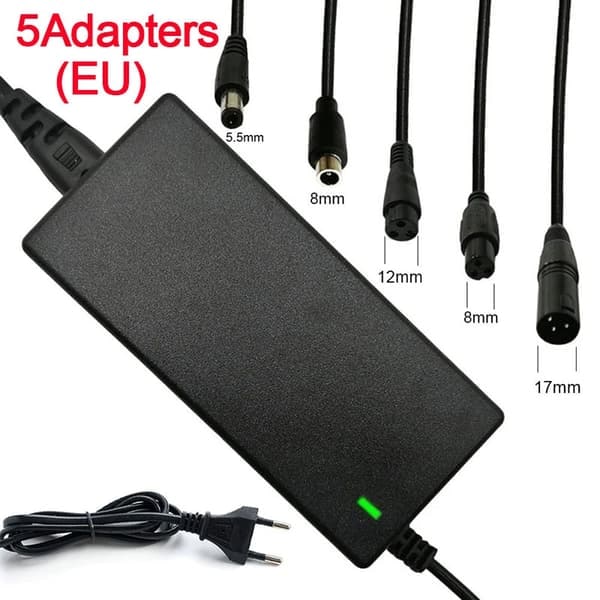 Universal 42V 2A litiumbatterilader balansesykkel elektrisk sparkesykkel strømadapter_qq