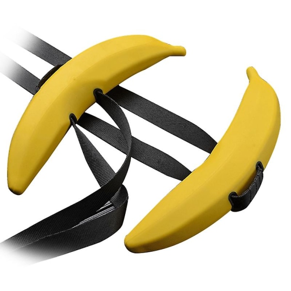 Banana Ox Horn Gym Hantlar Skivstångshandtag Tyngdlyftning Handgrepp Ring Gripper Styrka Trai