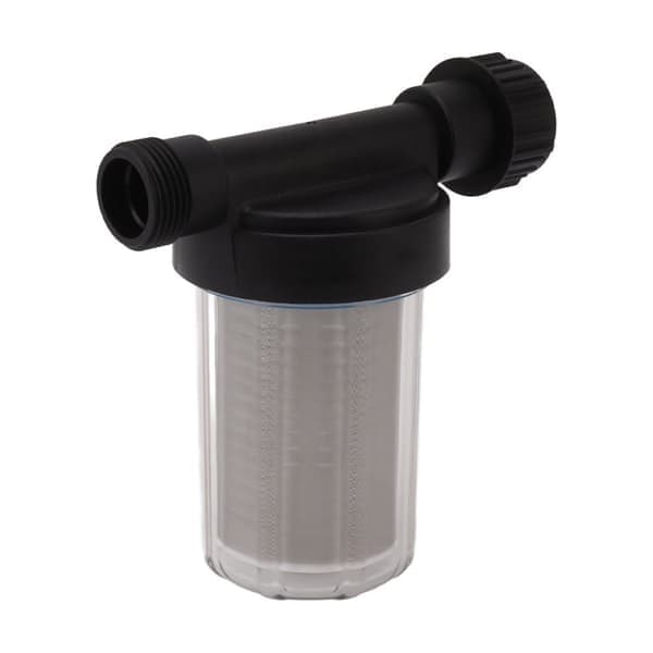 G3/4 Trädgårdsslang Filter Vattenpumpssil Filter Rostfritt Stål Filterskärm Transparent Design Trädgårdsslang Sedimentfilter
